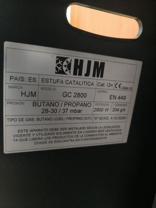 Chimenea catalítica HJM negra