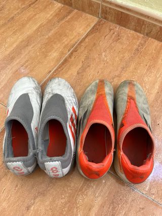 Botas fútbol Adidas - usadas Talla 38 las 2