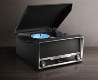 Minicadena grabadora retro PHILIPS con tocadiscos