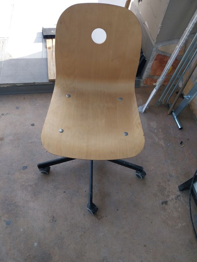 Sedia ufficio rotelle legno