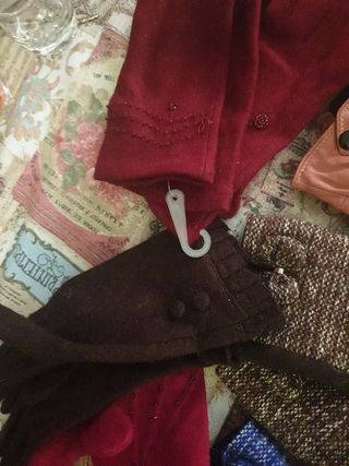 8 pares guantes lana-ante Nuevos