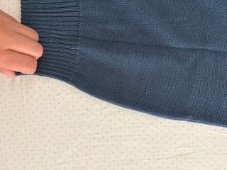 Top estivo blu senza maniche