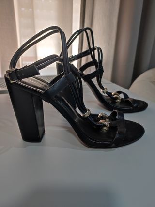 Sandalias tacón Massimo Dutti