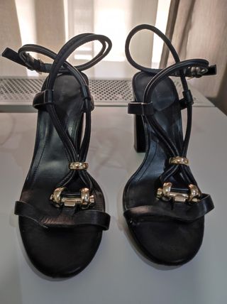 Sandalias tacón Massimo Dutti