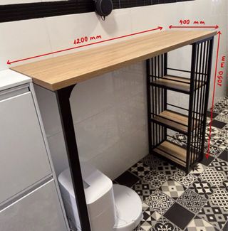 Mesa alta de cocina
