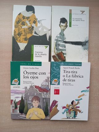 Cuatro libros infantiles a partir de 10 años.