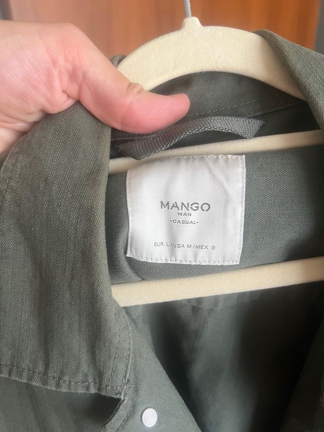 Cazadora Mango verde oliva