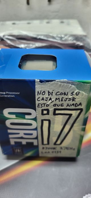 Procesador Intel Core i7-8700K 3.7GHz