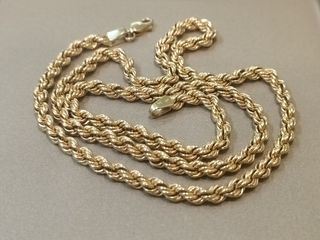 Collar oro - Cadena estilo cordón 