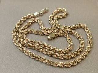 Collar oro - Cadena estilo cordón 