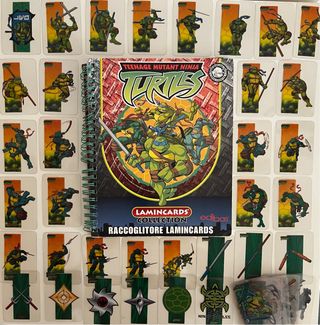 Raccoglitore e Lamincards Tartarughe Ninja TMNT 