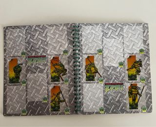 Raccoglitore e Lamincards Tartarughe Ninja TMNT 