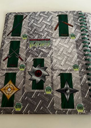 Raccoglitore e Lamincards Tartarughe Ninja TMNT 