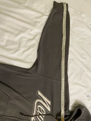 felpa aperta oversize con cappuccio 