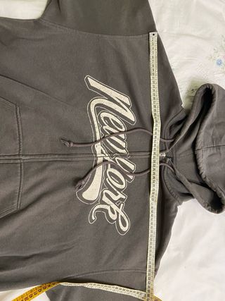 felpa aperta oversize con cappuccio 