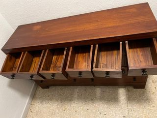 Mueble aparador madera 17 cajones