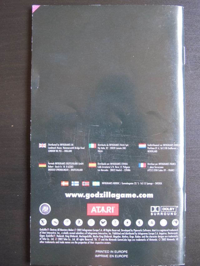 Godzilla: Destroy All Monsters Melee GAMECUBE PAL