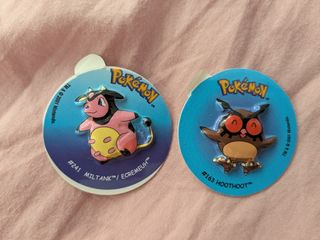 2 Tazos Pokémon: Miltank & Hoothoot