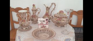 Juego porcelana vintage | 7 piezas