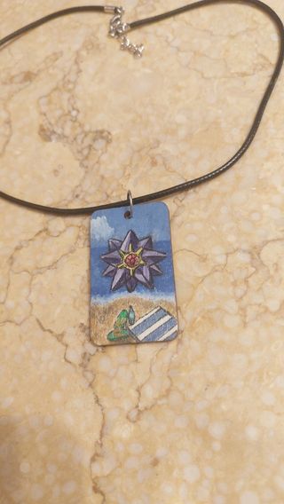 Llavero/colgante Starmie pintado a mano