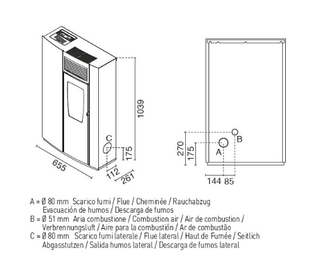 LAREIRA DE PALLETS SLIM PERLA - EVA COLOR