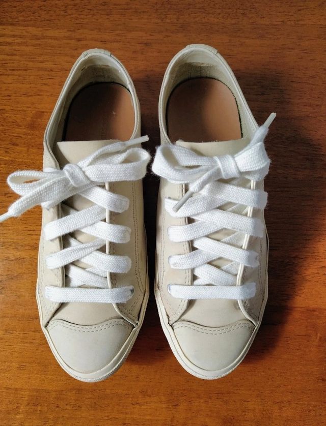 Sneakers Lacoste beige donna