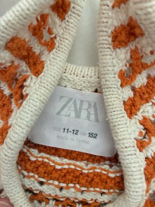 Dos Tops crochet Zara niña (2) talla 11-12 años
