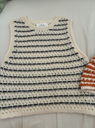 Dos Tops crochet Zara niña (2) talla 11-12 años
