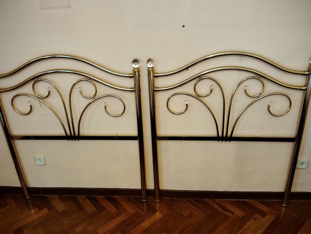 Cabeceros cama 90cm -Dorados-Metal