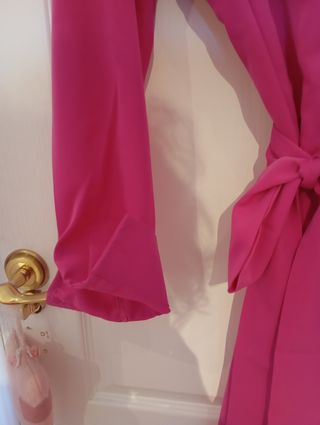 Vestido camisero fucsia - Talla M - Nuevo