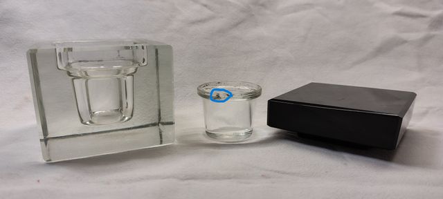 Calamaio Art Deco in vetro
