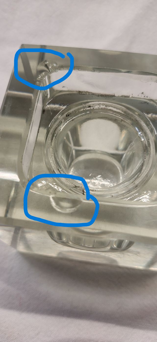 Calamaio Art Deco in vetro
