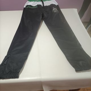 Pantalón Lacoste mujer ancho bolsillos cremallera 