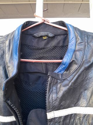 Chamarra moto cuero vintage