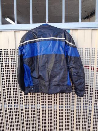 Chamarra moto cuero vintage
