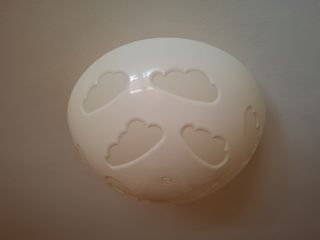 Lámpara infantil nubes - blanca