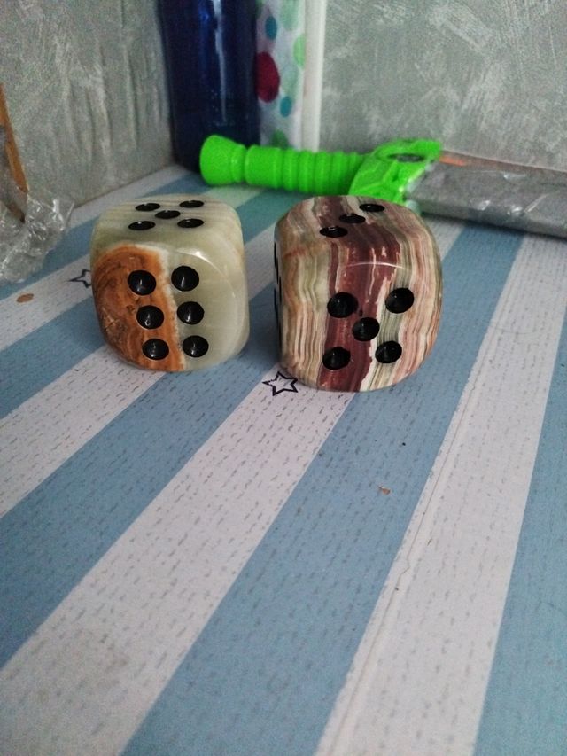 Dados de ónix (2 uds.) - 6cm