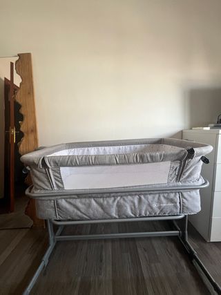 Cuna colecho Kinderkraft - gris