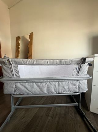 Cuna colecho Kinderkraft - gris
