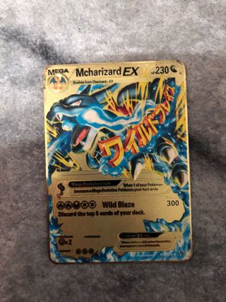 Mega Charizard EX - Carta Pokémon Dorada