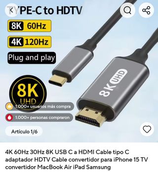 Cavo da USB-C a HDMI 8K