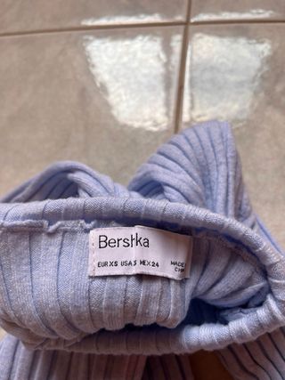 Maglione dolcevita azzurro