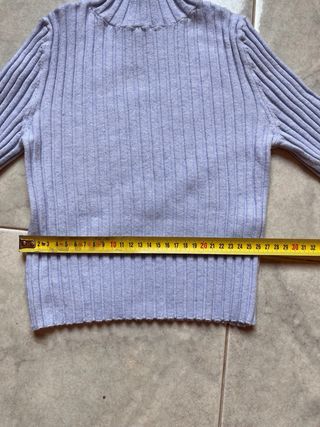 Maglione dolcevita azzurro