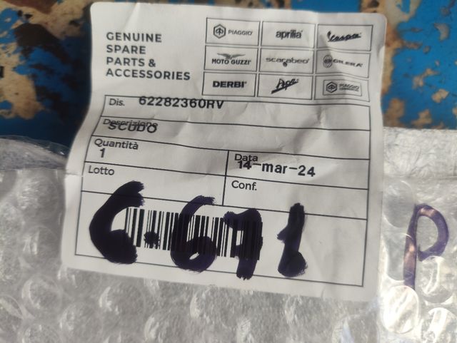 Carenado frontal Piaggio Liberty rojo