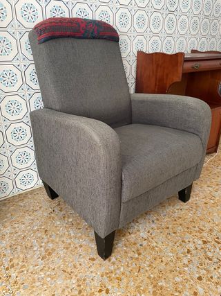 Sillón relax gris - Tela