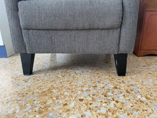 Sillón relax gris - Tela