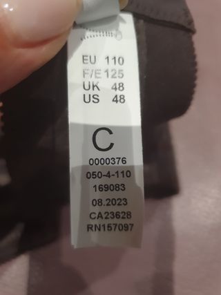 Sujetador Felina gris oscuro