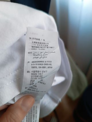 Camiseta Hollister manga larga talla S
