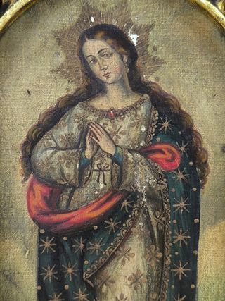 Antiguo retablo Inmaculada Concepción S.XX? 55 CMS