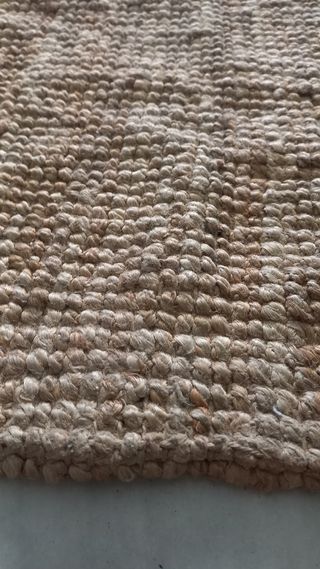 Alfombra yute beige 120x170 cm